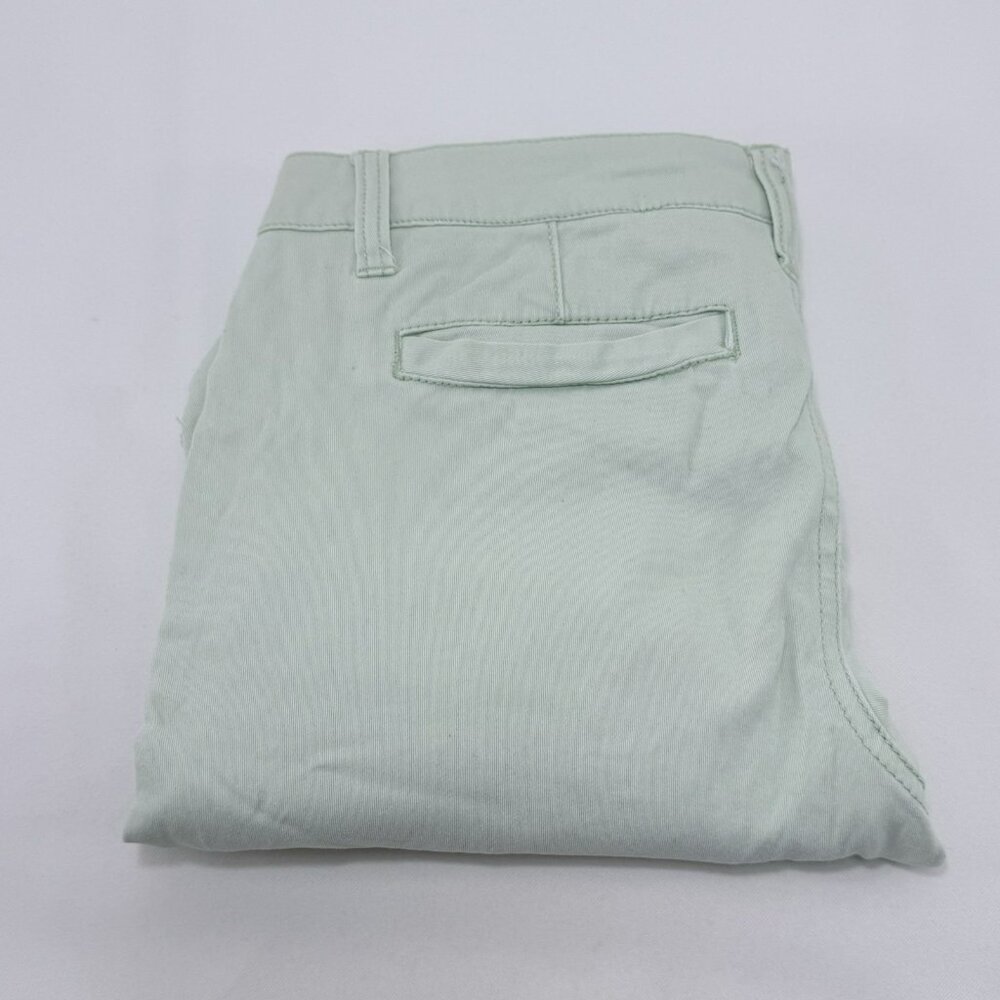 Bke Mollie Skinny Pants Chinos Khakis Women Size 25 Green Moto Biker Distressed